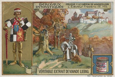 Prusia: el castillo de Hohenzollern y el elector Federico I, 1415 de European School